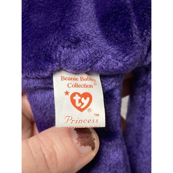 Vintage 1997 Princess Diana Beanie Baby in Protective Case Made in China - Picture 10 of 16